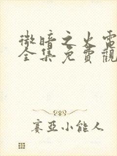 微暗之火电视剧全集免费观看