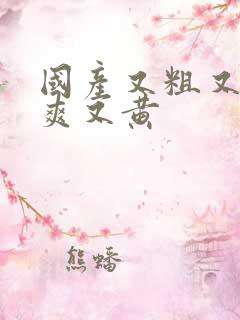 国产又粗又色又爽又黄