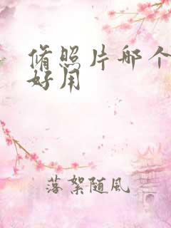 修照片哪个软件好用