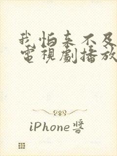 我怕来不及全集电视剧播放