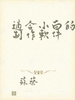 适合小白的动画制作软件