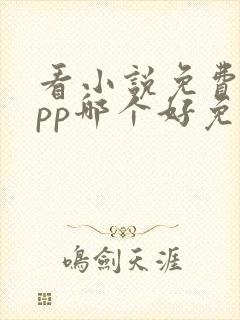 看小说免费的app哪个好免费