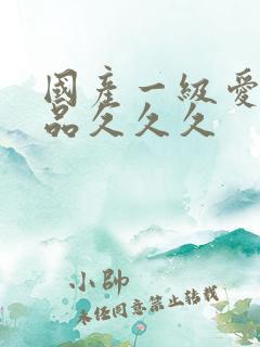 国产一级爱片精品久久久