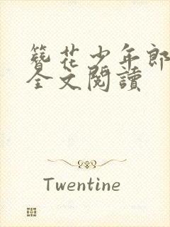 簪花少年郎小说全文阅读