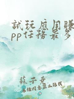 试玩应用赚钱app任务最多的平台