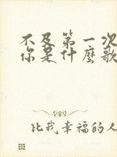 不及第一次遇见你是什么歌的歌词