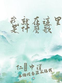 我就在这里等你是什么歌