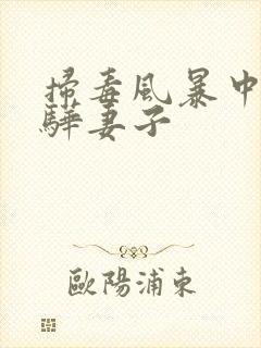 扫毒风暴中卢少骅妻子