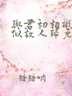 与君初相识·恰似故人归免费观看完整版