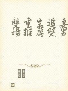 双重生追妻火葬场推荐双男主