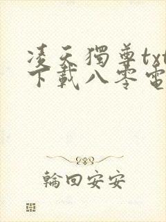 凌天独尊txt下载八零电子书