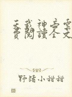 天武神帝云尘免费阅读全文