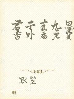 君子有九思4个番外篇免费