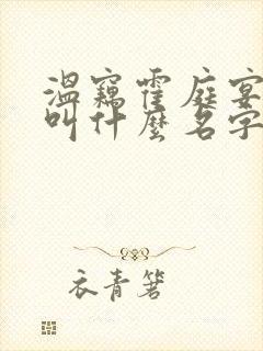 温窃霍庭宴小说叫什么名字