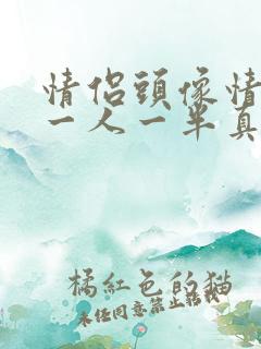 情侣头像情头 一人一半真人