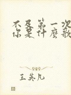 不及第一次遇见你是什么歌