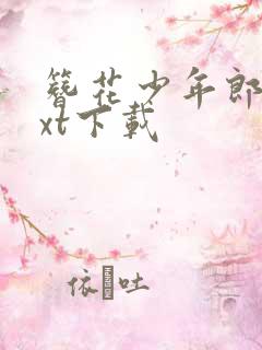 簪花少年郎 txt下载