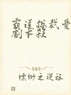 霸道总裁爱上我剧本杀