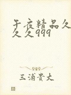 午夜精品久久久久久999