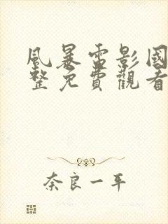 风暴电影国语完整免费观看