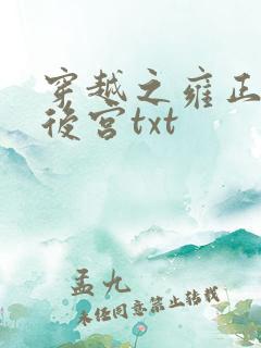 穿越之雍正极品后宫txt