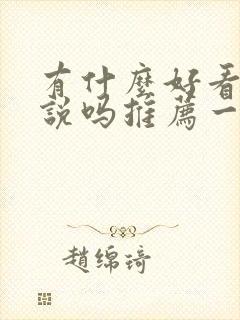 有什么好看的小说吗推荐一下