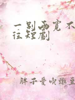 一别两宽不念过往短剧