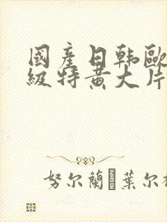 国产日韩欧美一级特黄大片