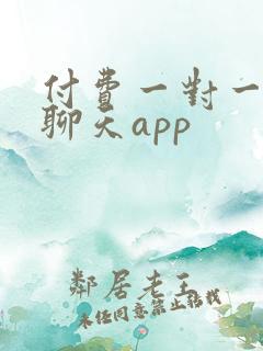 付费一对一视频聊天app