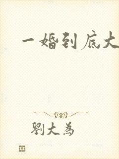 一婚到底大结局