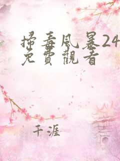 扫毒风暴24集免费观看