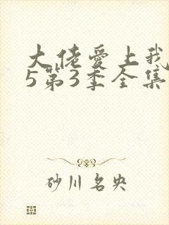 大佬爱上我365第3季全集