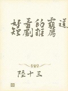 好看的霸道总裁短剧推荐