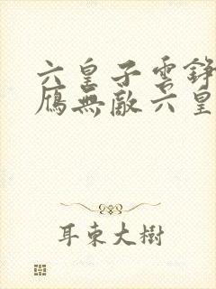 六皇子云铮沈落雁无敌六皇子