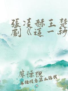 张凌赫王楚然新剧《这一秒过火》免费观看