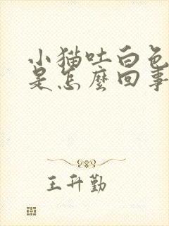 小猫吐白色泡沫是怎么回事