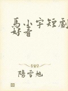 马小宇短剧哪部好看