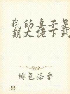 我的妻子是大乘期大佬下载