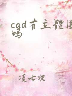 cad有立体图吗