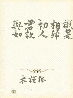 与君初相识,犹如故人归是谁的诗