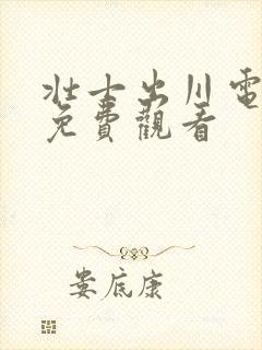 壮士出川电视剧免费观看