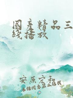 国产精品三级在线播放