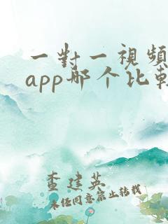 一对一视频聊天app哪个比较火