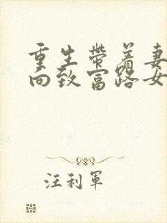 重生带着妻儿走向致富路女主