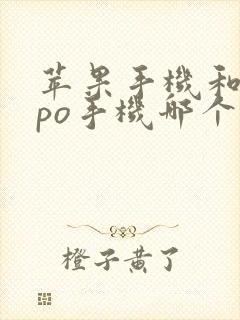 苹果手机和oppo手机哪个好