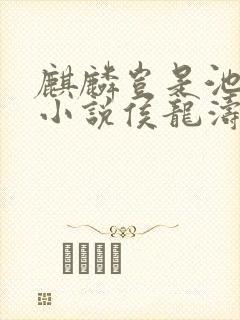 麒麟岂是池中物小说侯龙涛