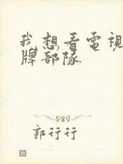 我想看电视剧王牌部队