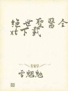 绝世圣医全本txt下载