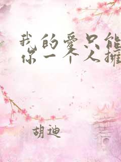 我的爱只能够给你一个人拥有是什么歌