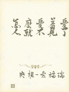 怎么爱着爱着爱人就不见了是什么歌